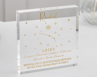 Aries Birthday Gift, Aries Gift, Star Sign Horoscope Gift, Zodiac Gifts, March Birthday, April Birthday, Birthday Gift Her, Aries Gifts