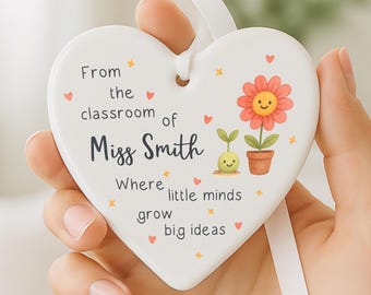 Personalised Teacher Classroom Gift, Teacher New Job Gift, Teacher New School Gift, End of Term Gift, Gifts for Teacher