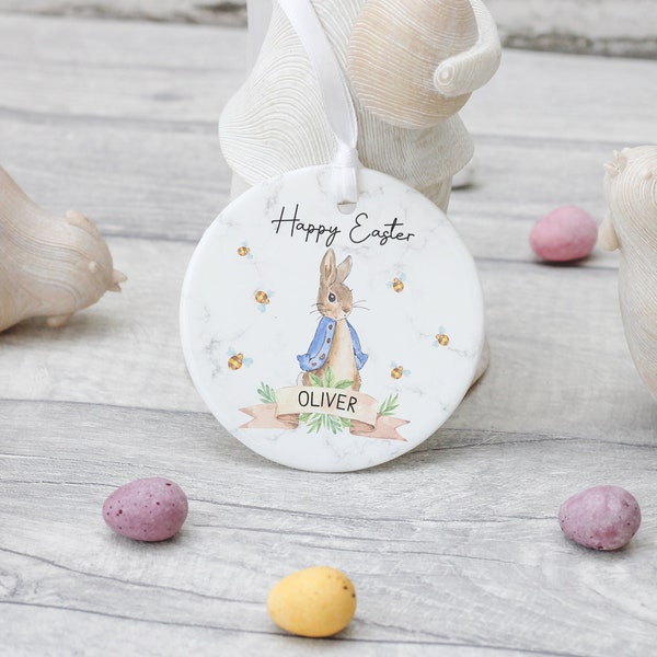Personalised Easter Gift, Easter Rabbit Gift, Easter Bunny Gift, First Easter Decoration, 1st Easter Decoration, Easter Egg Hunt Gifts