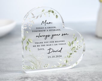 Personalised Mother of the Groom Gift, Gifts from the Groom, Parents of the Bride Thank you Gifts, Mum of Groom Gift, Wedding Day Presents