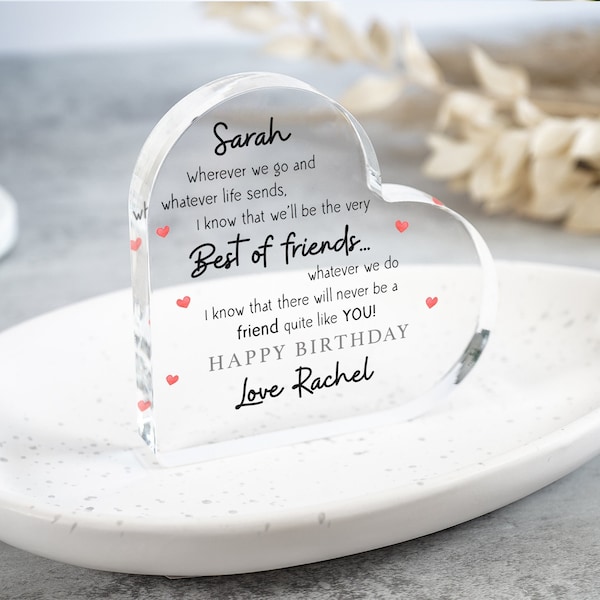 Personalised Special Friend Birthday Gift, Best Friend Plaque, Gifts for Best Friends, Birthday Gift for Her, Friendship Ornament