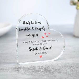 Personalised Engagement Gift, Congratulations Plaque, Engaged Gift, Gifts For Couples, Engagement Present, Couple Keepsakes