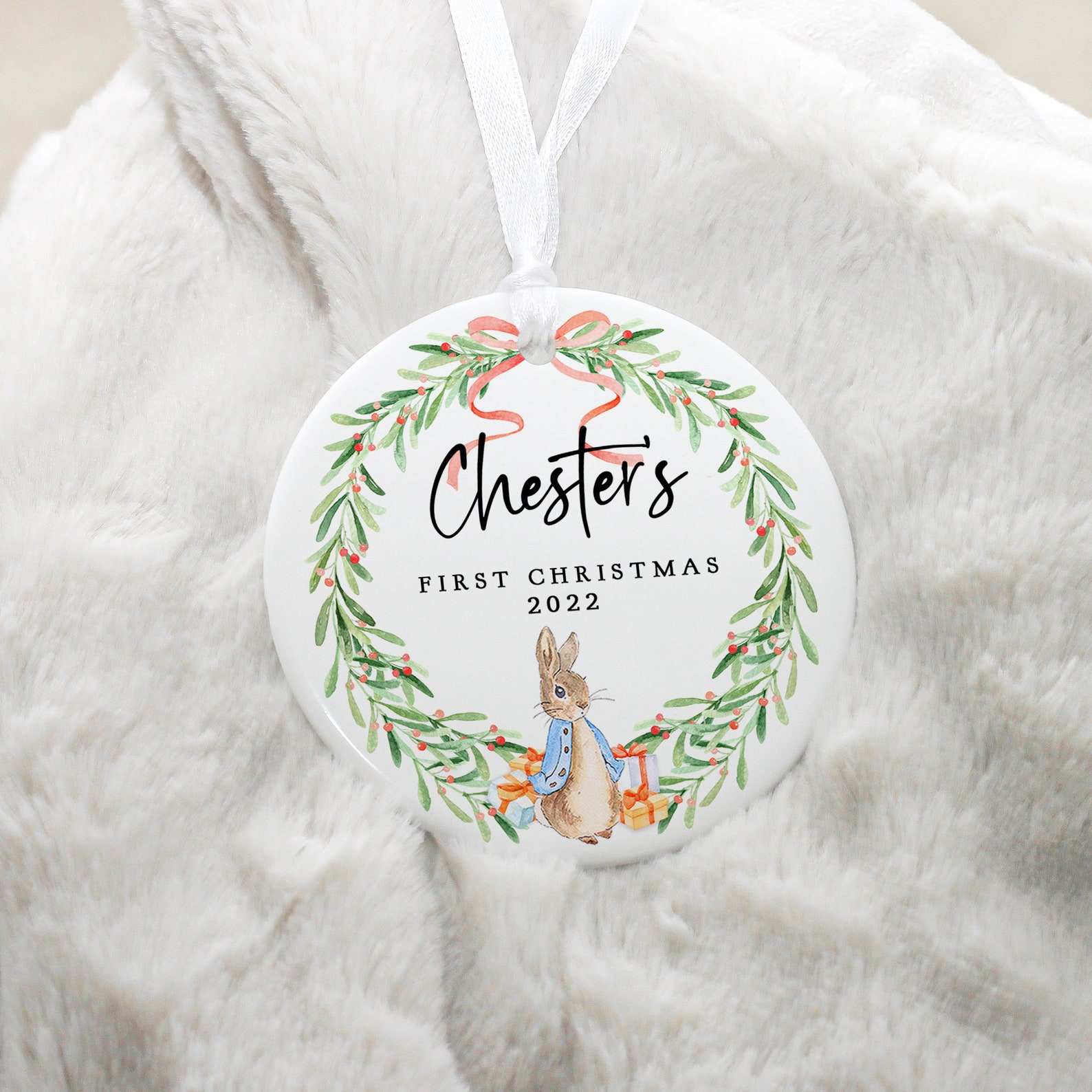 Personalised Baby's First Christmas Ornament Babys 1st - Etsy UK