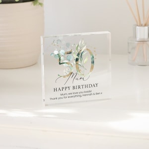 Personalised Birthday Gift Plaque, Birthday Gift For Her, Special Age Gift, 18th 21st 30th 50th 60th Birthday Gift, Birthday Keepsake Gift zdjęcie 4