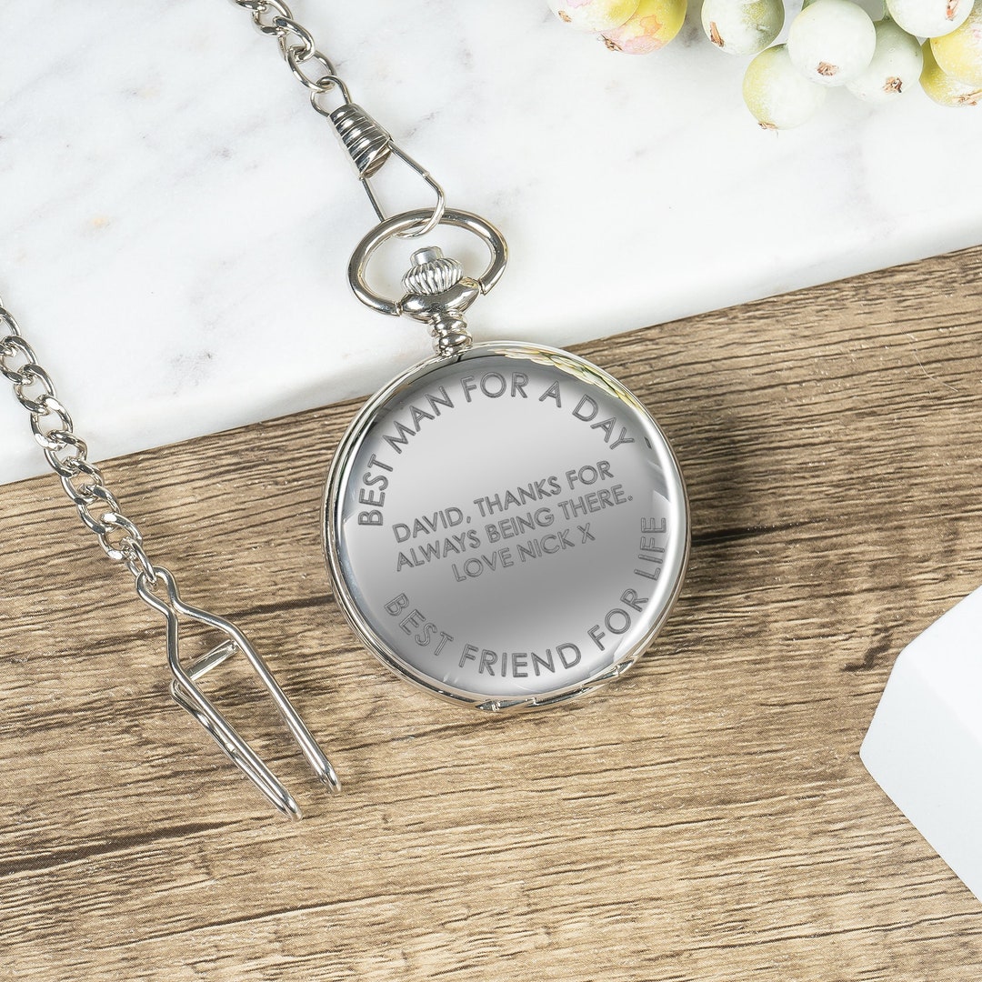 Personalised Best Man Pocket Watch Best Man Gift Engraved Etsy Australia