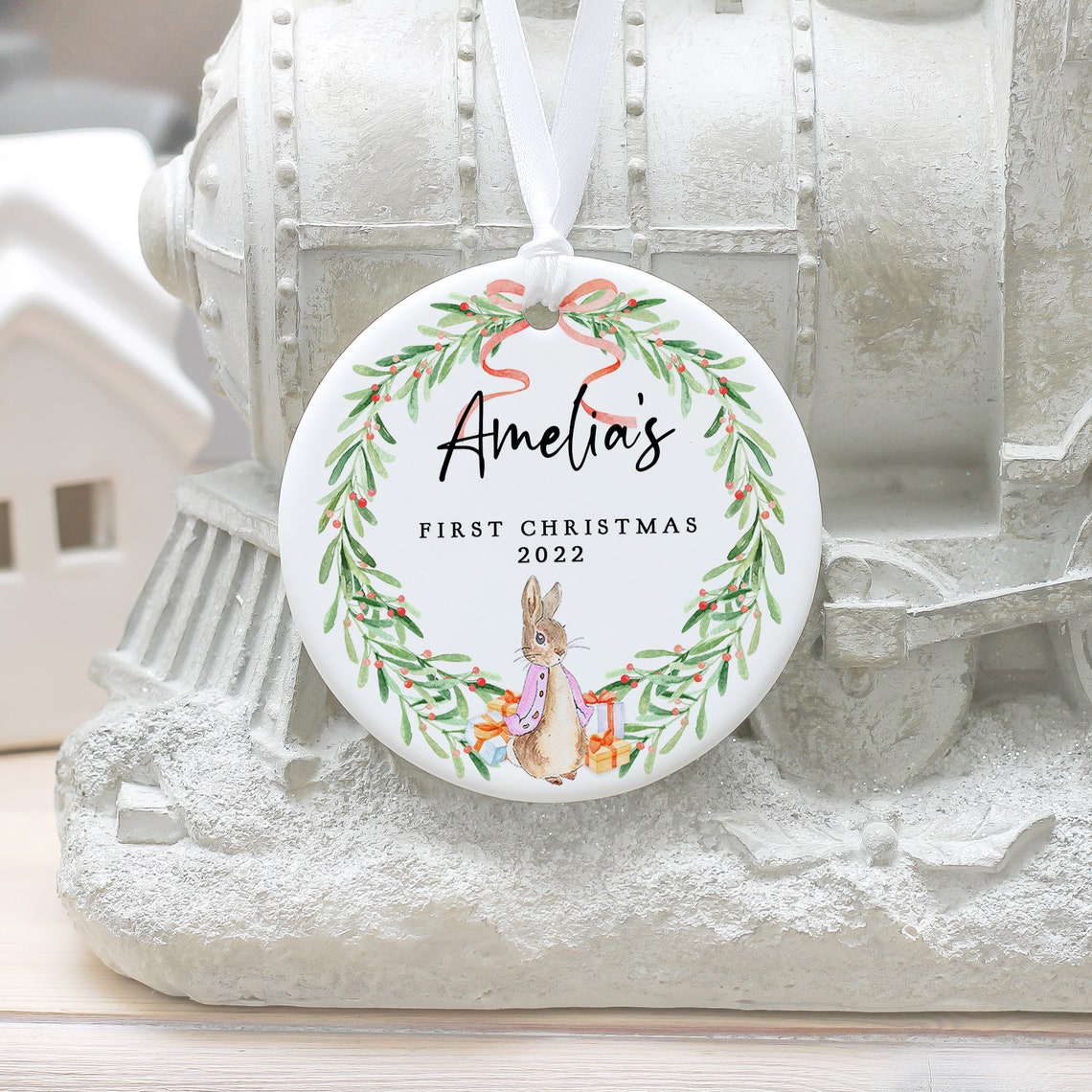 Personalised Baby's First Christmas Ornament Babys 1st - Etsy UK