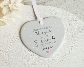Personalised Colleague Gift, Retirement Gift, Friendship Gifts, Chance Made Us Colleagues, Friendship Plaque, Colleague Leaving Gifts