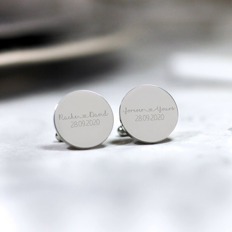 Personalised Engraved Cufflinks Your Custom Cufflinks Design Etsy UK