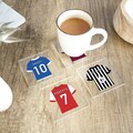 Personalised Football Shirt Coaster, Football Gifts, Daddy Coaster, Kids Coaster, Father's Day Gifts, Daddy Grandad Gifts, Sport Gifts