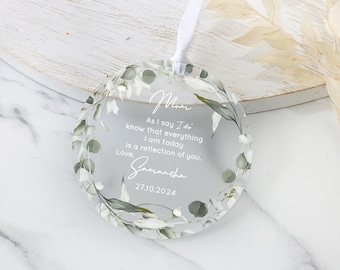 Mother of the Bride Gift, Frosted Acrylic, Mum of Bride Gift, Gifts from Bride, Wedding Day Gifts, Gifts from Bride, Special Quote Mum Gift