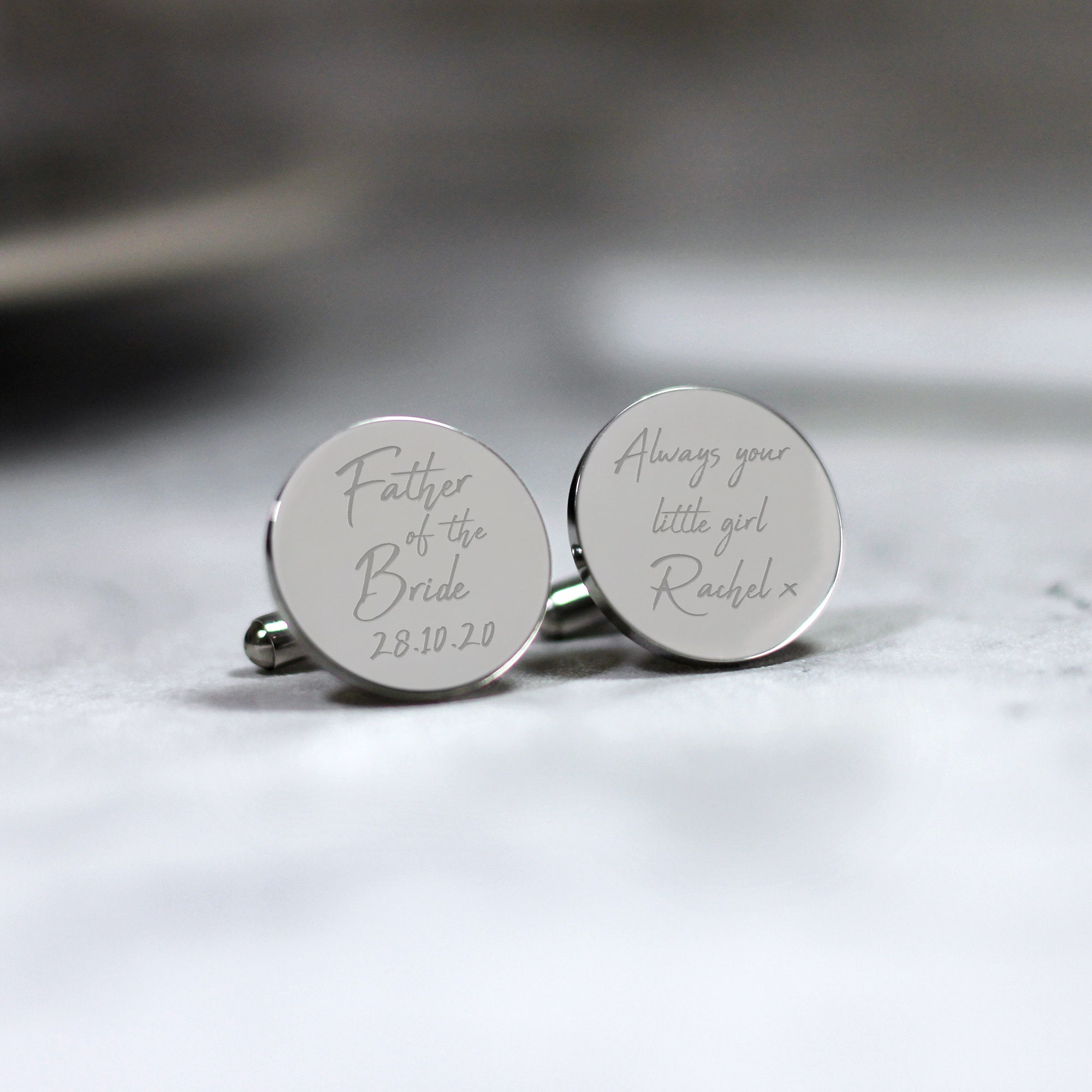 Personalised Engraved Cufflinks Your Custom Cufflinks Design Etsy