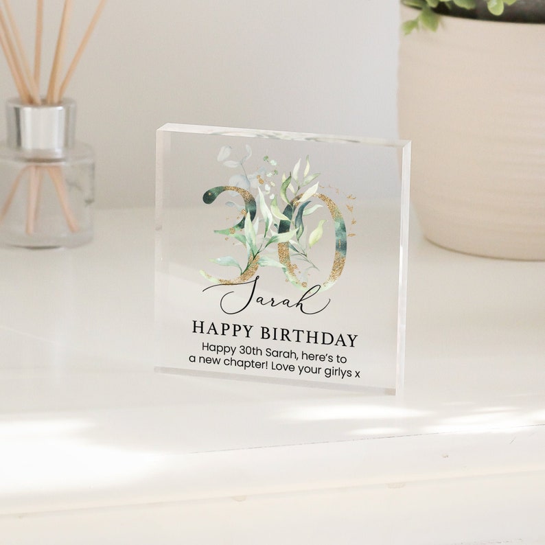 Personalised Birthday Gift Plaque Birthday Gift for Her Etsy UK