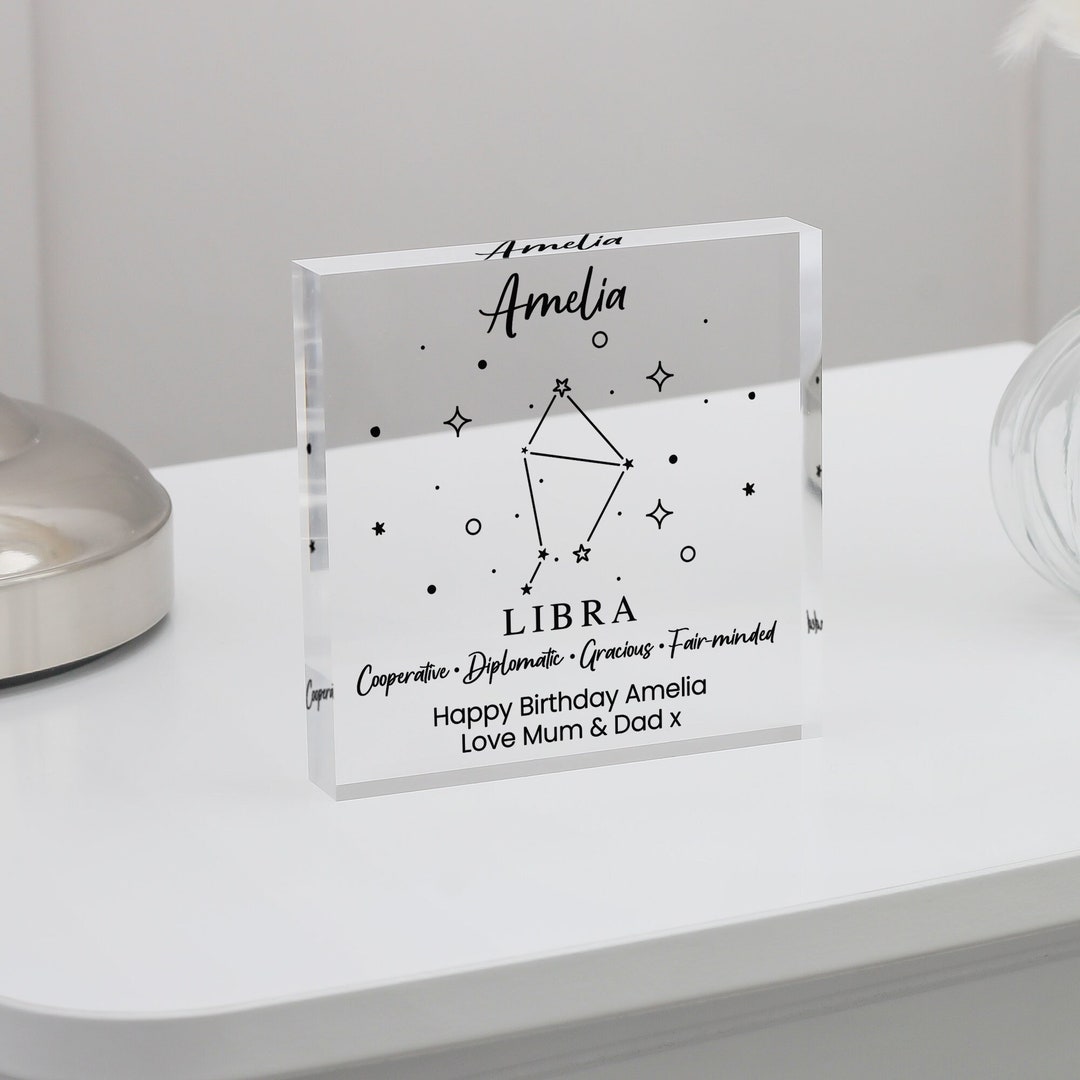 Libra Birthday Gift, Libra Gift, Star Sign Horoscope Gift, Zodiac Gifts