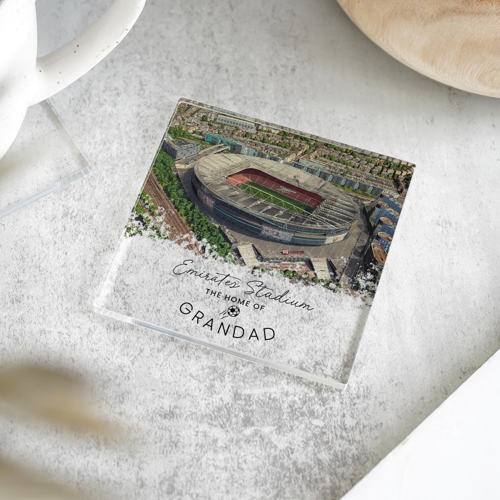 Personalised Arsenal Football Coaster, Emirates Stadium Coaster, Daddy ...