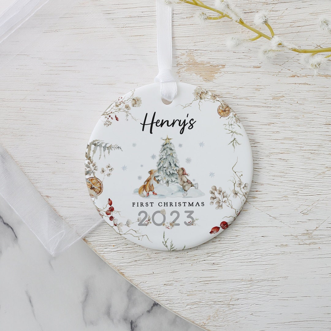 Personalised Baby's First Christmas Ornament, Baby's 1st Christmas