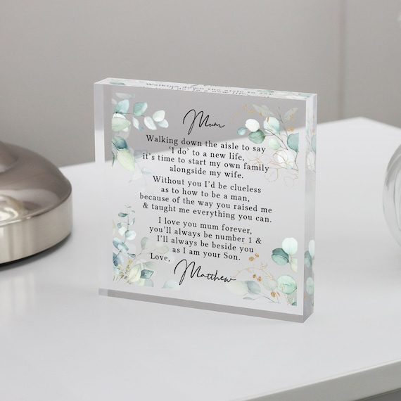 Mother of the Groom Gift Son to Mum Gift Gifts From Son Gifts