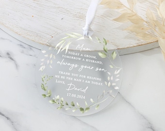 Personalised Mother of the Groom Gift, Groom to Mother, Gifts from Groom, Wedding Day Gifts, Mum of Groom Gifts, Father of Groom Gifts