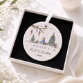 Personalised Baby's First Christmas Bauble, Babys 1st Xmas Rabbit Bunny Decoration, New Baby Christmas Ornament Gift product logo
