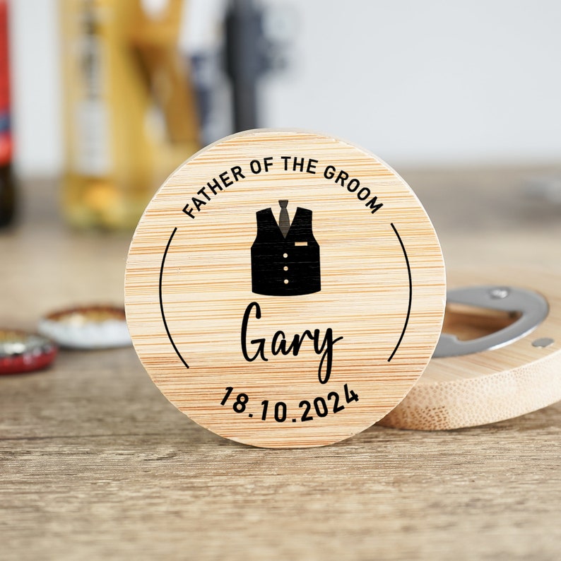 Personalised Groomsman Bottle Opener, Groomsman Best Man Bottle Opener, Groomsman Usher Gifts, Best Man Beer Gifts, Wedding Thank You Gifts image 6