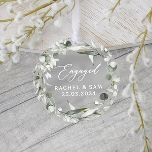 Personalised Engagement Gift, Engaged Gift, Engagement Keepsake Gift, Special Date Gift, Frosted Acrylic, Special Date Keepsake image 5