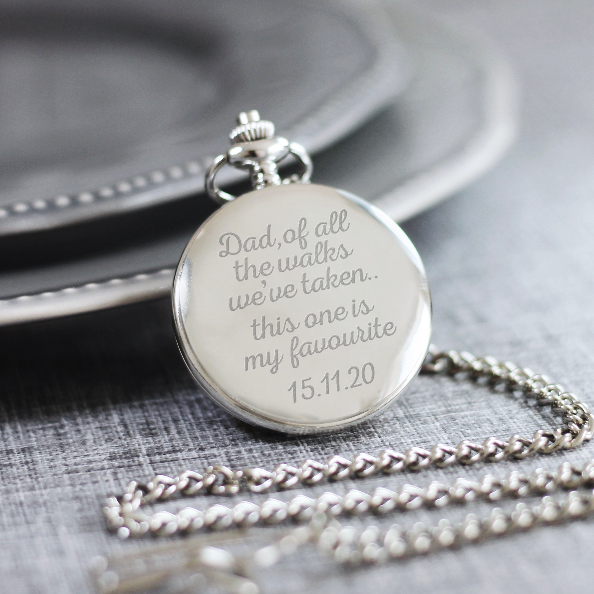 pocket watch for groom from bride