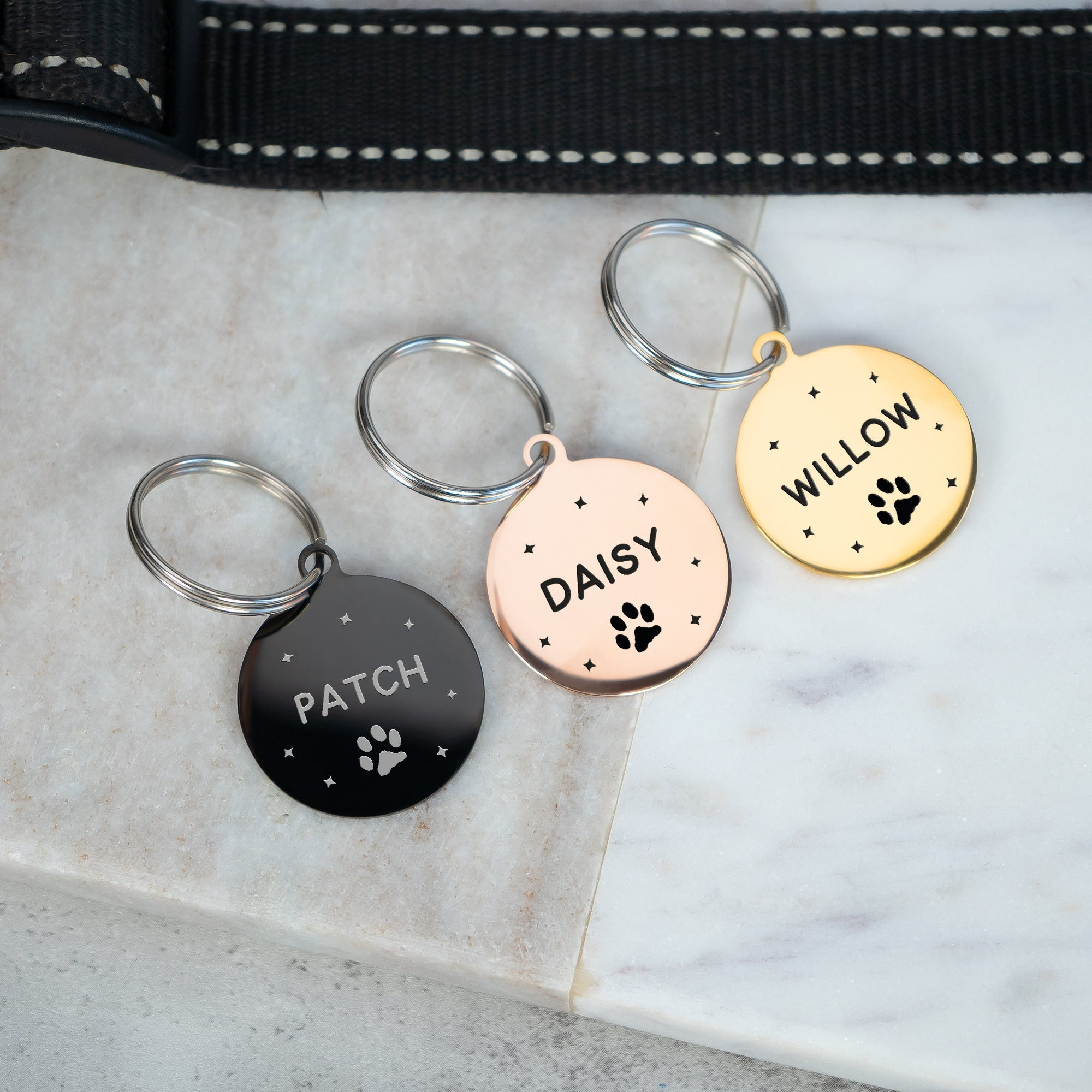 Stainless steel double sided dog tags cheap
