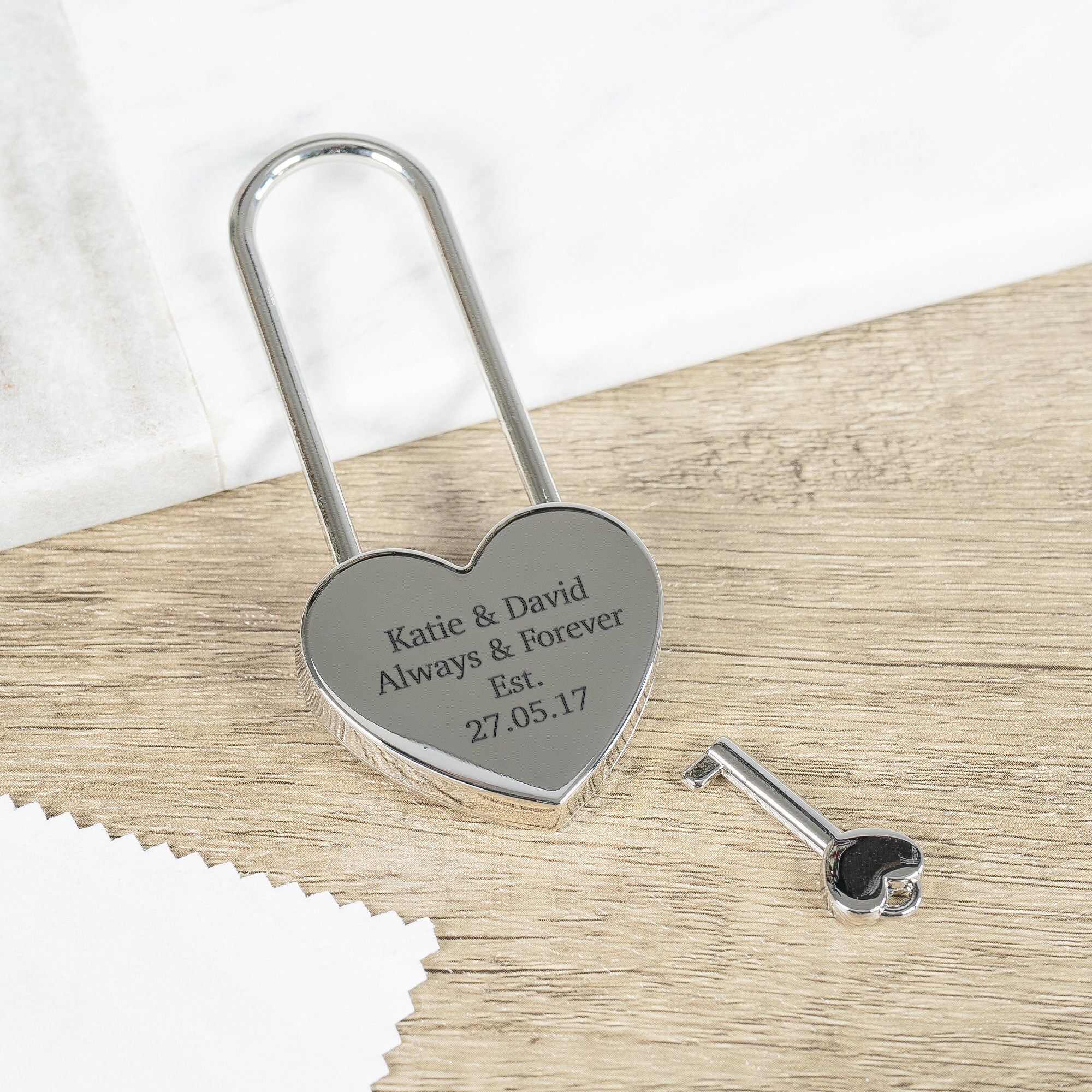 Key to My Heart Silver Padlock Necklace with Sterling Silver Chain – Beauty  Bird Vintage