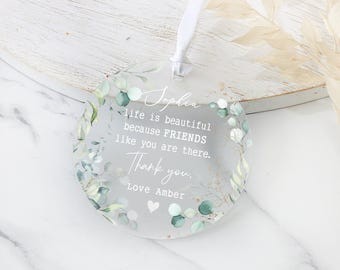 Personalised Special Friend Gift, Frosted Acrylic, Friendship Keepsake Gift, Best Friend Gift, Thank you Gifts, Gift for Friends