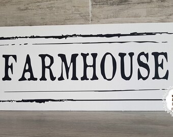 FARMHOUSE - Dekoschild - Farmhouse Stil - zum stellen Breite 45cm