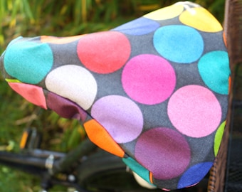 Bicycle saddle cover rain protection + theft protection