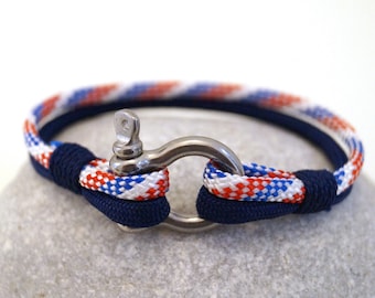 Bracelet with shackle Yacht Crew