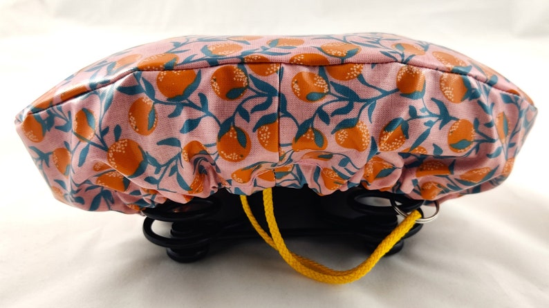 Water-repellent bicycle saddle cover rain cover anti-theft protection orange image 4