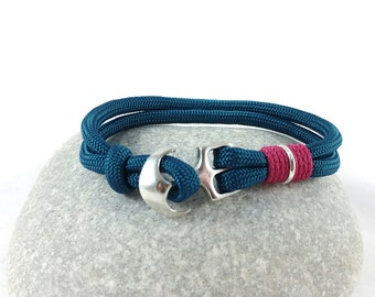 Pulsera de ancla Pulsera de línea de vela con ancla