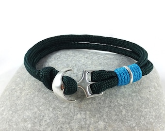 Pulsera de ancla Pulsera de línea de vela con ancla