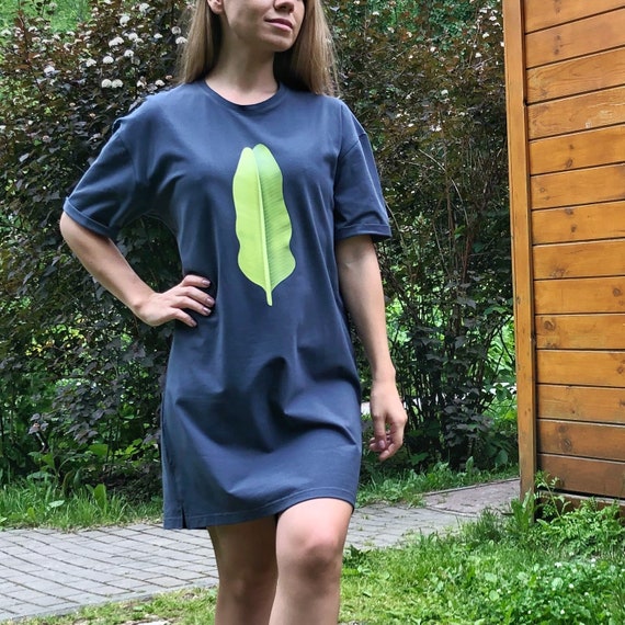 dark grey tshirt dress