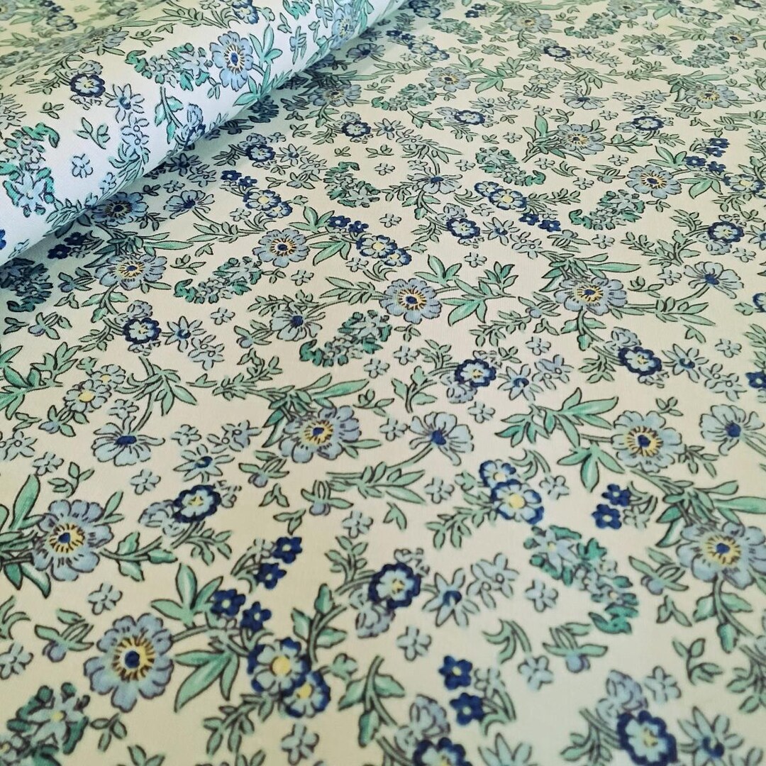 Vintage Liberty Style Ditsy Daisy Floral 100% Cotton Poplin Fabric ...