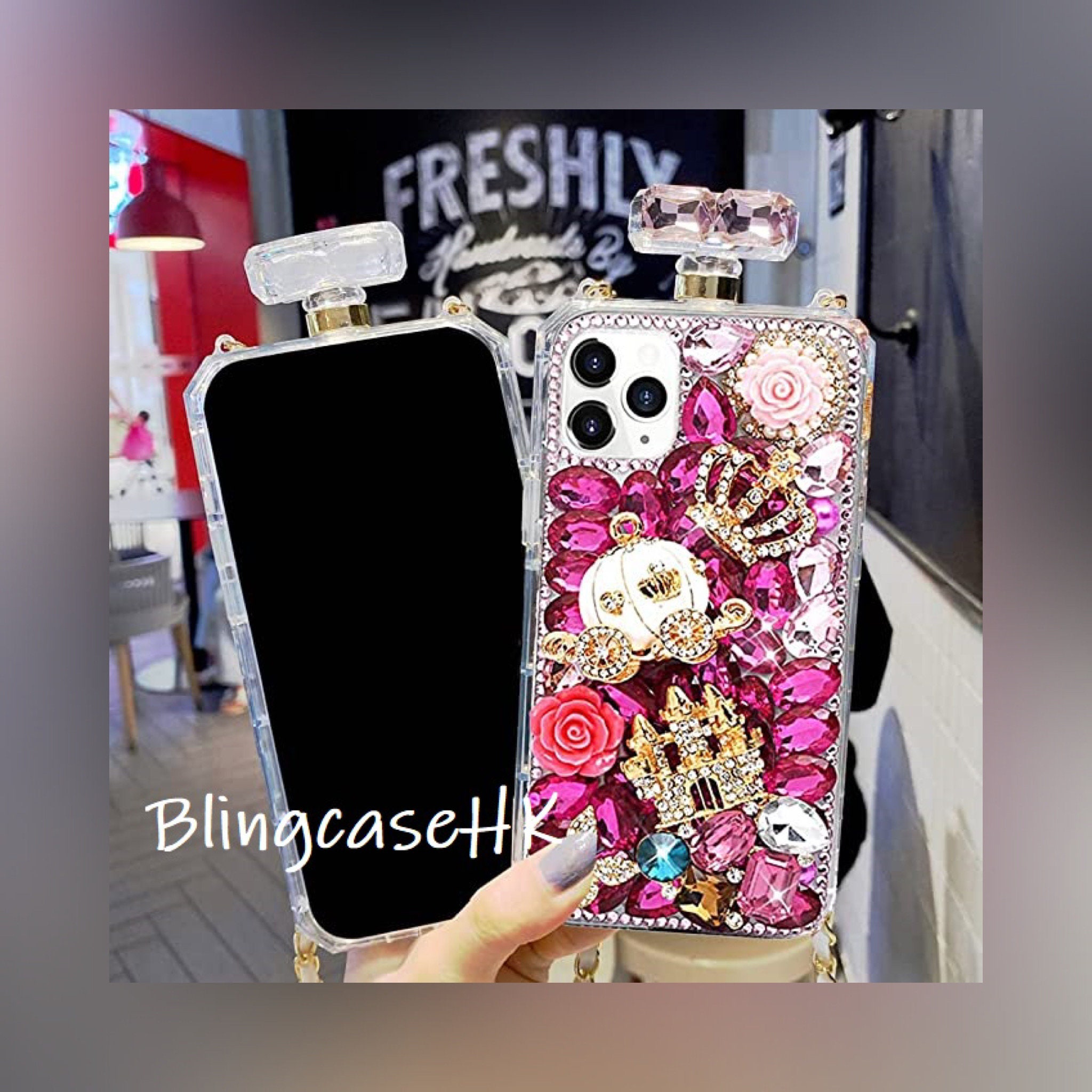  Losin Perfume Case Compatible with Galaxy S10 Plus Case Luxury  Bling Diamond Rhinestone Bow Perfume Bottle Furry Plush Ball Bling Glitter  Gemstone TPU Case with Lanyard : Cell Phones & Accessories
