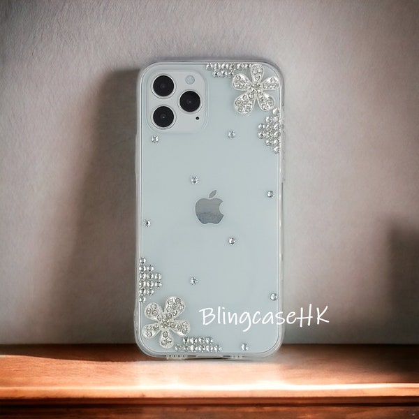 Bling Rhinestone Crystals Diamond Clear Soft Case for iPhone 6 7 8 Plus X XR Xs Max 11 12 13 14 15 Pro Max Mini SE Samsung S 22 23 24 Ultra