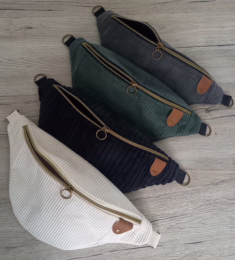 Personalisierte Bauchtasche Cord beige,HipBag, Bumbag, Crossbodybag zdjęcie 8