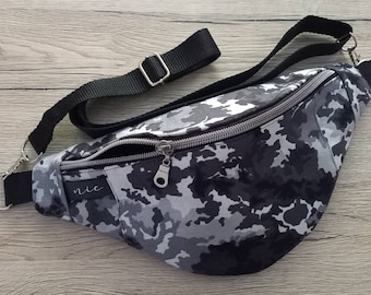 Bauchtasche Camouflage, HipBag,Bumbag, personalisierbar