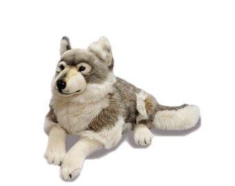 life size wolf stuffed animal