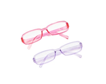 American Girl MY AG CHOCOLATE GLASSES for 18/" Doll Retired Eye Purple Case NEW