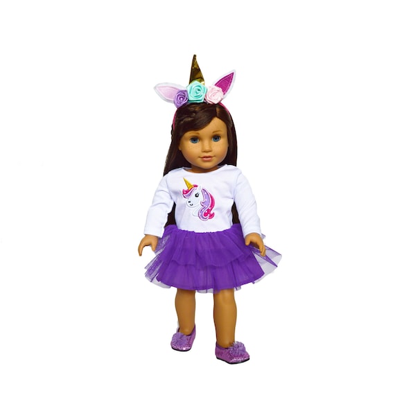 Brittany/'s Doll Clothes Pink Unicorn Outfit for 18 Inch American Girl Dolls
