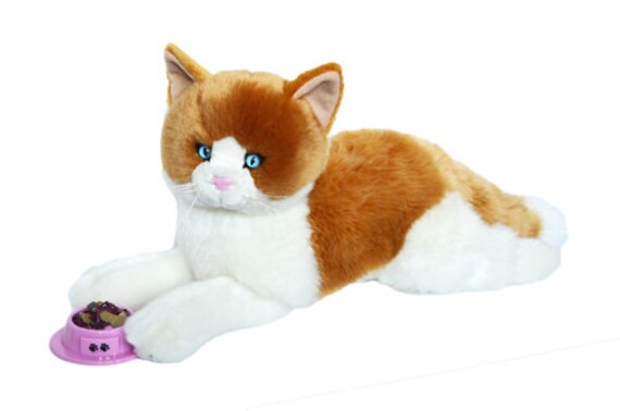 orange tabby stuffed animal