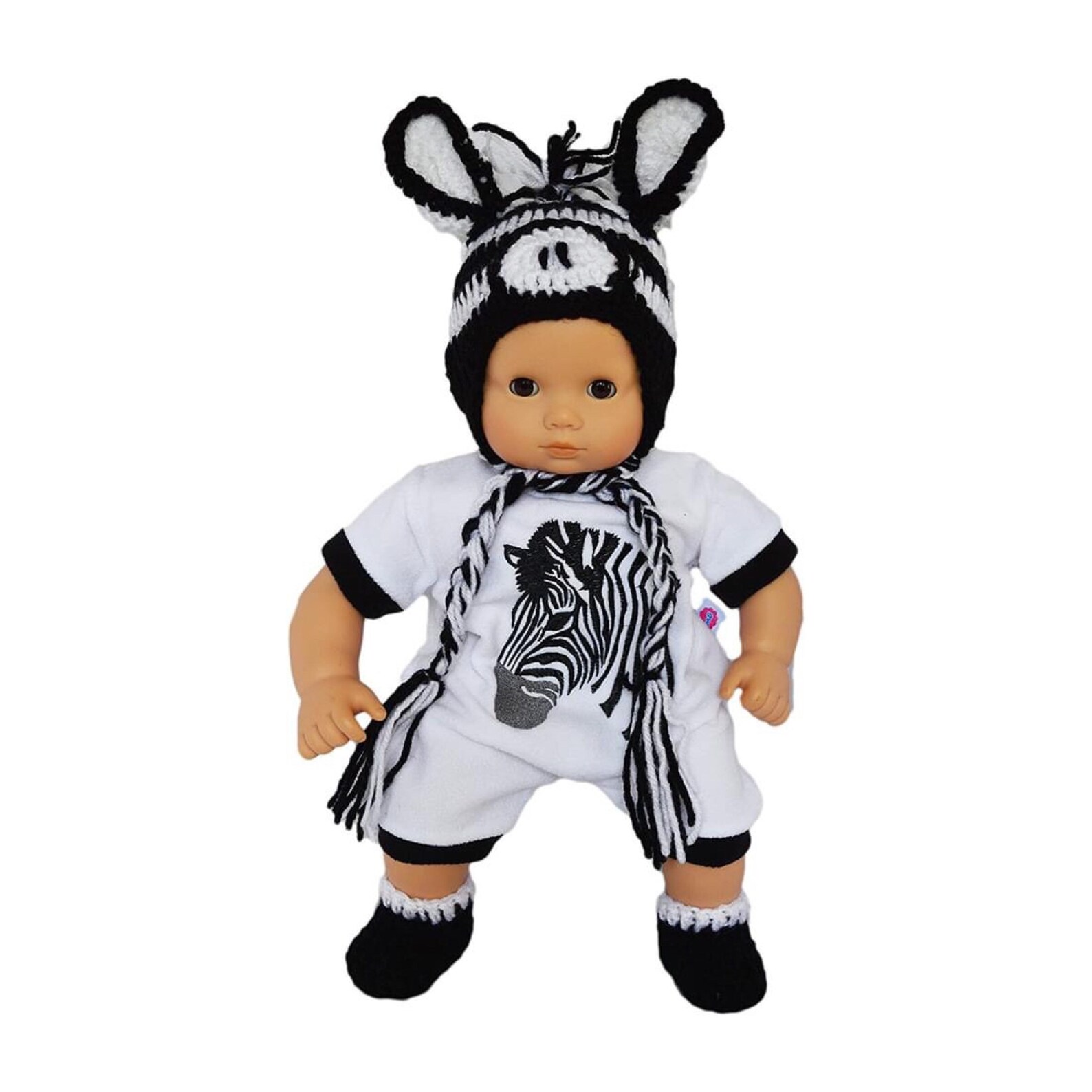Ima Little Zebra Outfit Fits Baby Dolls 1518 Inches Etsy