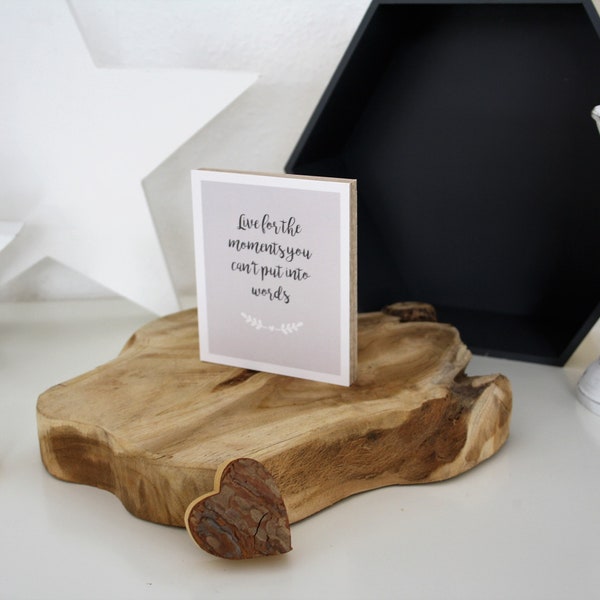 Holzbild mit spruch Etsy.de