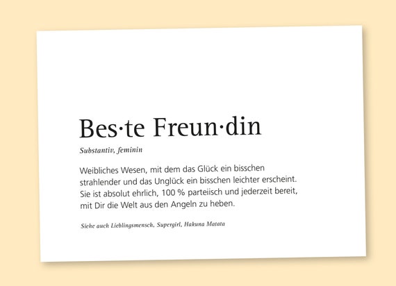 Für besten freundin text Langer Text