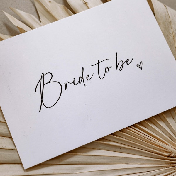 Postkarte "Bride to be"