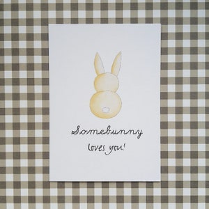 Postkarte Ostern Osterhase Somebunny Bild 2