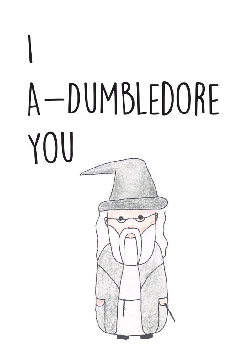 Postkarte Harry Potter I A-dumbledore You Bild 1